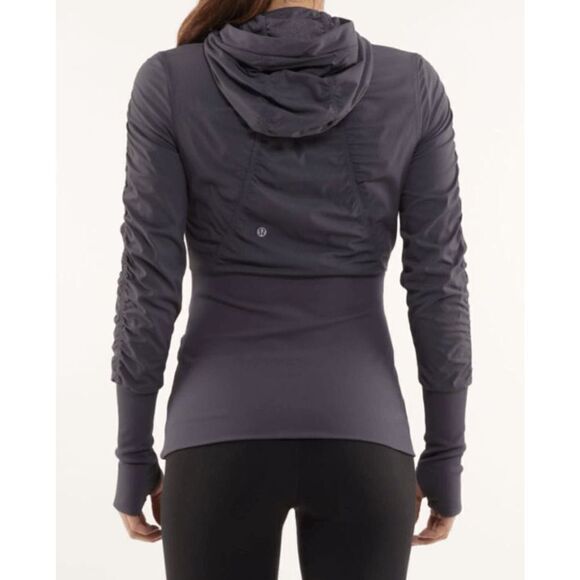 LULULEMON ATHLETICA Dance Studio (Reversible) Jacket in Coal Size 6 - Picture 2 of 7